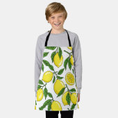 Lemon Botanical Seamless - Hand gezogen Schürze (Getragen)