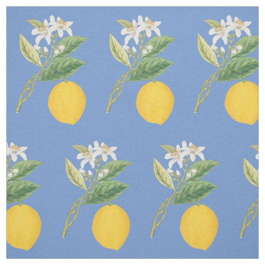 Lemon Botanical Stoff (Muster)