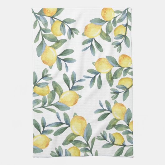 Lemon Botanical Teetuch Geschirrtuch (Vertikal)