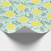 Lemon botanisches Musterpapier Geschenkpapier (Ecke)