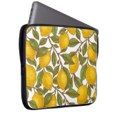 Lemon botanisches nahtloses Muster Laptopschutzhülle (Vorne Rechts)
