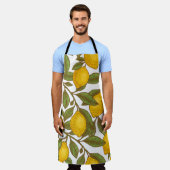 Lemon botanisches nahtloses Muster Schürze (Getragen)