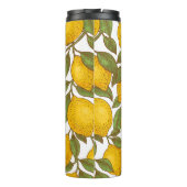 Lemon botanisches nahtloses Muster Thermosbecher (Rückseite)