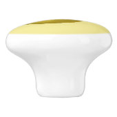 Lemon ~ Botanisches Obst ~ Hintergrundfarbe ~ Keramikknauf (Seitenansicht)