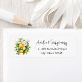 Lemon Bouquet with White Blossoms - Address (Insitu)