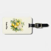 Lemon Bouquet with White Blossoms Gepäckanhänger (Vorderseite horizontal)