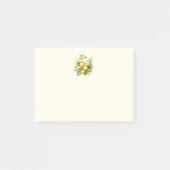 Lemon Bouquet with White Blossoms Post-it Klebezettel (Vorderseite)