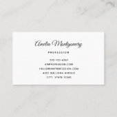 Lemon Bouquet with White Blossoms Visitenkarte (Rückseite)