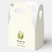 Lemon Bouquet with White Blossoms Wedding Geschenkschachtel (Geöffnet)