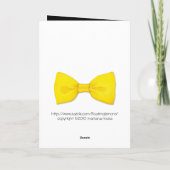 Lemon Bowtie Birthday Card Karte (Rückseite)
