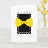Lemon Bowtie Birthday Card Karte (Gelbe Blume)