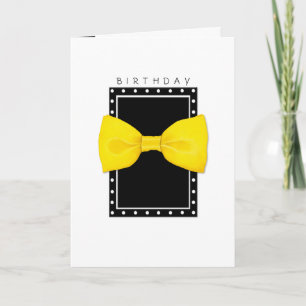 Lemon Bowtie Birthday Card Karte