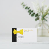 Lemon BowTie Business Card Visitenkarte (Stehend Vorderseite)