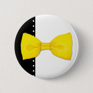 Lemon Bowtie Button