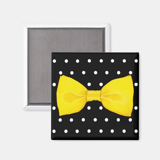 Lemon Bowtie Magnet (Vorderseite/Rückseite)