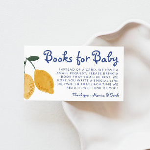 Lemon Boys Books for Baby Shooting Baby Library Begleitkarte