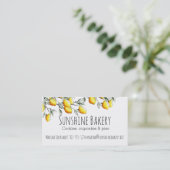 lemon branch bakery chef catering business card visitenkarte (Stehend Vorderseite)