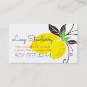 lemon branch home baking bakery business cards visitenkarte (Vorderseite)