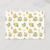 Lemon Branch Mediterranean Summer Brautparty Begleitkarte (Rückseite)