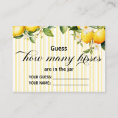 Lemon Branch Mediterranean Summer Brautparty Begleitkarte (Vorderseite)