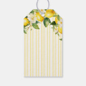 Lemon Branch Mediterranean Summer Brautparty Geschenkanhänger (Rückseite)