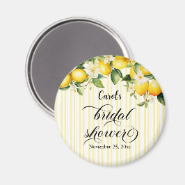 Lemon Branch Mediterranean Summer Brautparty Magnet