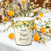 Lemon Branch Mediterranean Summer Brautparty Pappbecher