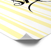 Lemon Branch Mediterranean Summer Brautparty Poster (Ecke)