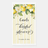 Lemon Branch Mediterranean Summer Brautparty Serviette (Vorderseite)