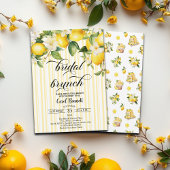Lemon Branch Mediterranean Summer Bridal Brunch Einladung