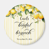 Lemon Branch Mediterranean Summer Bridal Brunch Magnet (Vorne)