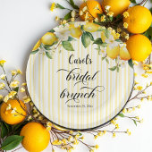 Lemon Branch Mediterranean Summer Bridal Brunch Pappteller