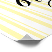 Lemon Branch Mediterranean Summer Bridal Brunch Poster (Ecke)