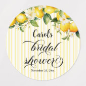 Lemon Branch Mediterranean Summer Etiketten (Design 1)