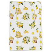 Lemon Branch Mediterranean Summer Mittlere Geschenktüte (Vorderseite)
