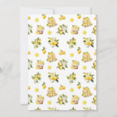 Lemon Branch Mediterranean Summer Polterabend Einladung (Rückseite)