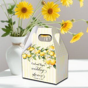 Lemon Branch Mediterranean Summer Polterabend Geschenkschachtel