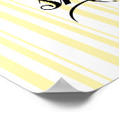 Lemon Branch Mediterranean Summer Polterabend Poster (Ecke)