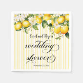 Lemon Branch Mediterranean Summer Polterabend Serviette (Vorderseite)