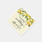 Lemon Branch Mediterranean Summer Polterabend Serviette (Ecke)