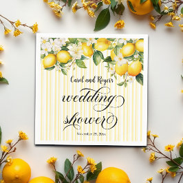 Lemon Branch Mediterranean Summer Polterabend Serviette