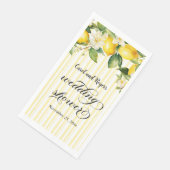 Lemon Branch Mediterranean Summer Polterabend Serviette (Ecke)