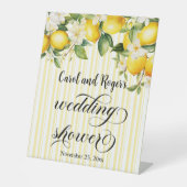 Lemon Branch Mediterranean Summer Polterabend Sockelschild (Vorderseite)