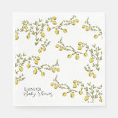 Lemon Branch Paper Napkin Serviette (Vorderseite)