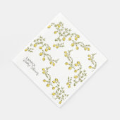 Lemon Branch Paper Napkin Serviette (Ecke)