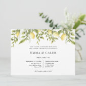 Lemon Branch Probe Dinner Einladung (Stehend Vorderseite)