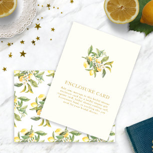Lemon-Brautparty-Abschlusskarte Begleitkarte