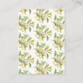 Lemon-Brautparty-Abschlusskarte Begleitkarte (Rückseite)