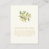 Lemon-Brautparty-Abschlusskarte Begleitkarte (Vorderseite)