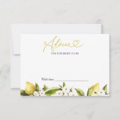 Lemon Brautparty Advice for the Bride Card Einladung (Vorderseite)